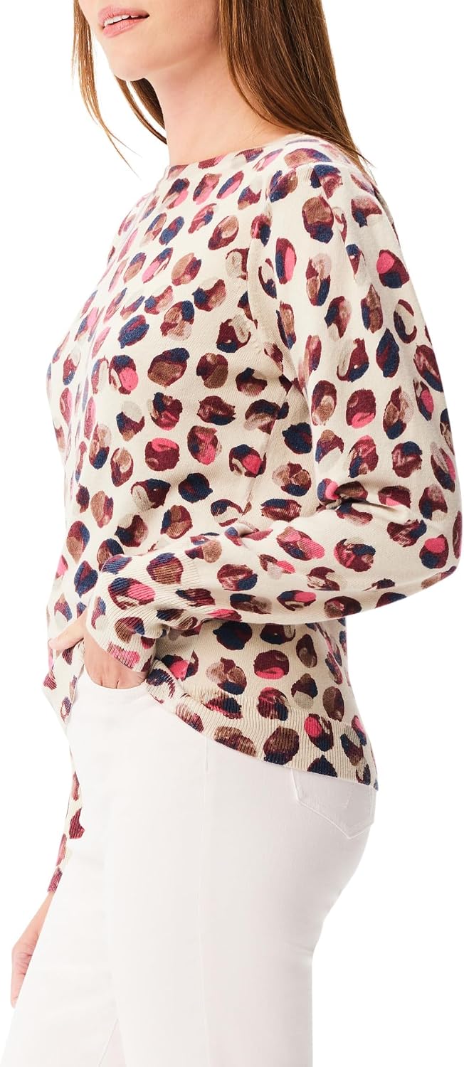 NIC+ZOE Plus Size Blush Dot Sweater