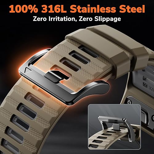 Miniatura 2 de Correas de reloj Quickfit de 22 mm para Garmin Fenix 8 47 mm/7/6/5, bandas deportivas de silicona compatibles con Garmin Fenix 8 Pro 47 mm/7 Pro/6