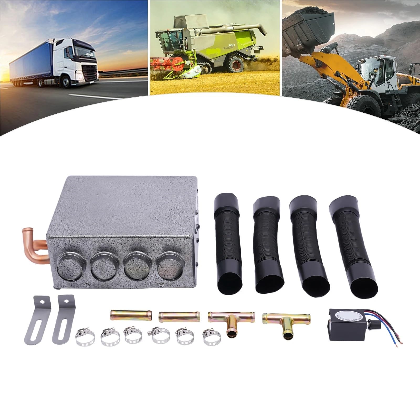 Riscaldatore ad Aria Diesel 12V Riscaldatore Portatile per Auto - Riscaldamento rapido, riscaldatore per Veicoli, per Riscaldare Camion e Veicoli in Inverno
