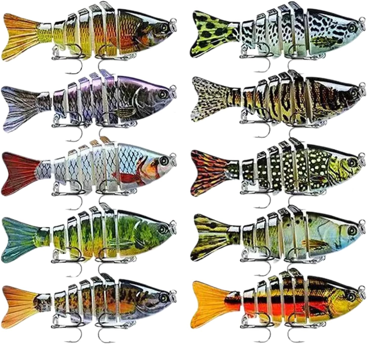 Self Swimming Fishing Lure,Simulation Swimming Baits Tackle Bass Fishing | Versatile Freshwater Gear Fake Lures for Crucian Carp Perch Sea Bass Catfish