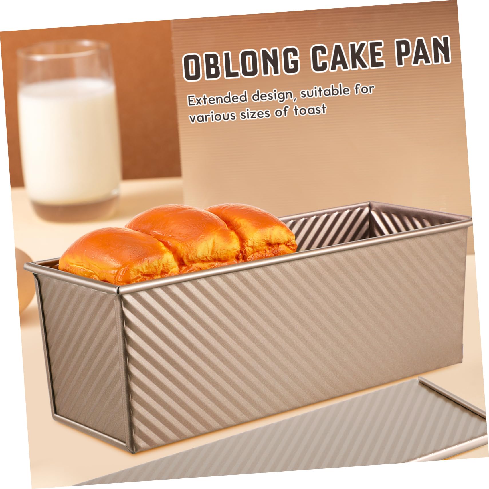 Antihaft Kastenform Brotform Metall Mit Deckel 750g Längliche Toastform Kohlenstoffstahl Backform Mit Belüftungslöchern Für Gleichmäßiges Backen