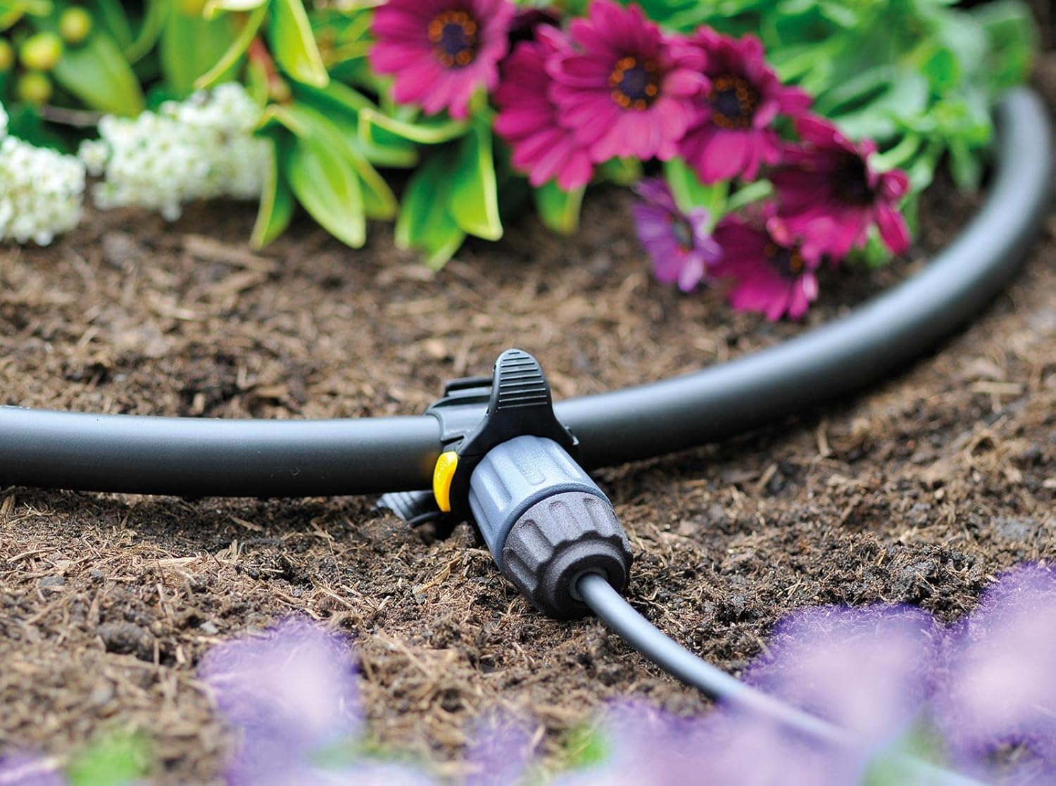 Hozelock 100-003-125 Micro Tube 25m 4mm, Black Drip Hose