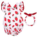 BABESIDE Reborn Baby Doll Clothes for 17-22 Inch Dolls&comma;Strawberry Outfit Set&comma; Cute Baby Doll Accessories for Reborn Girl Dolls