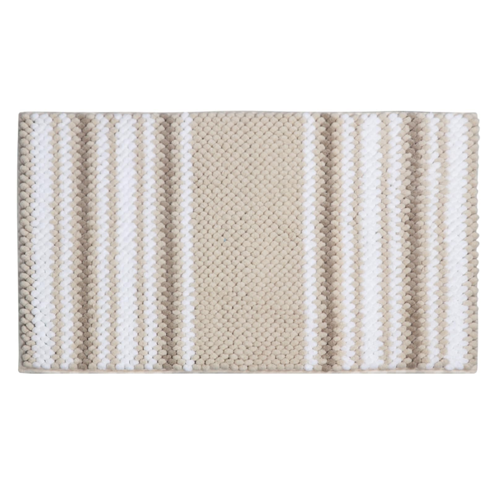 hreyfull Bath Shower Mat, Chenille Bath Mat, Bath Rugs Washable, Bathroom Rug, Non Slip Bath Rug, Shower Rugs (Khaki,17 * 24 in)