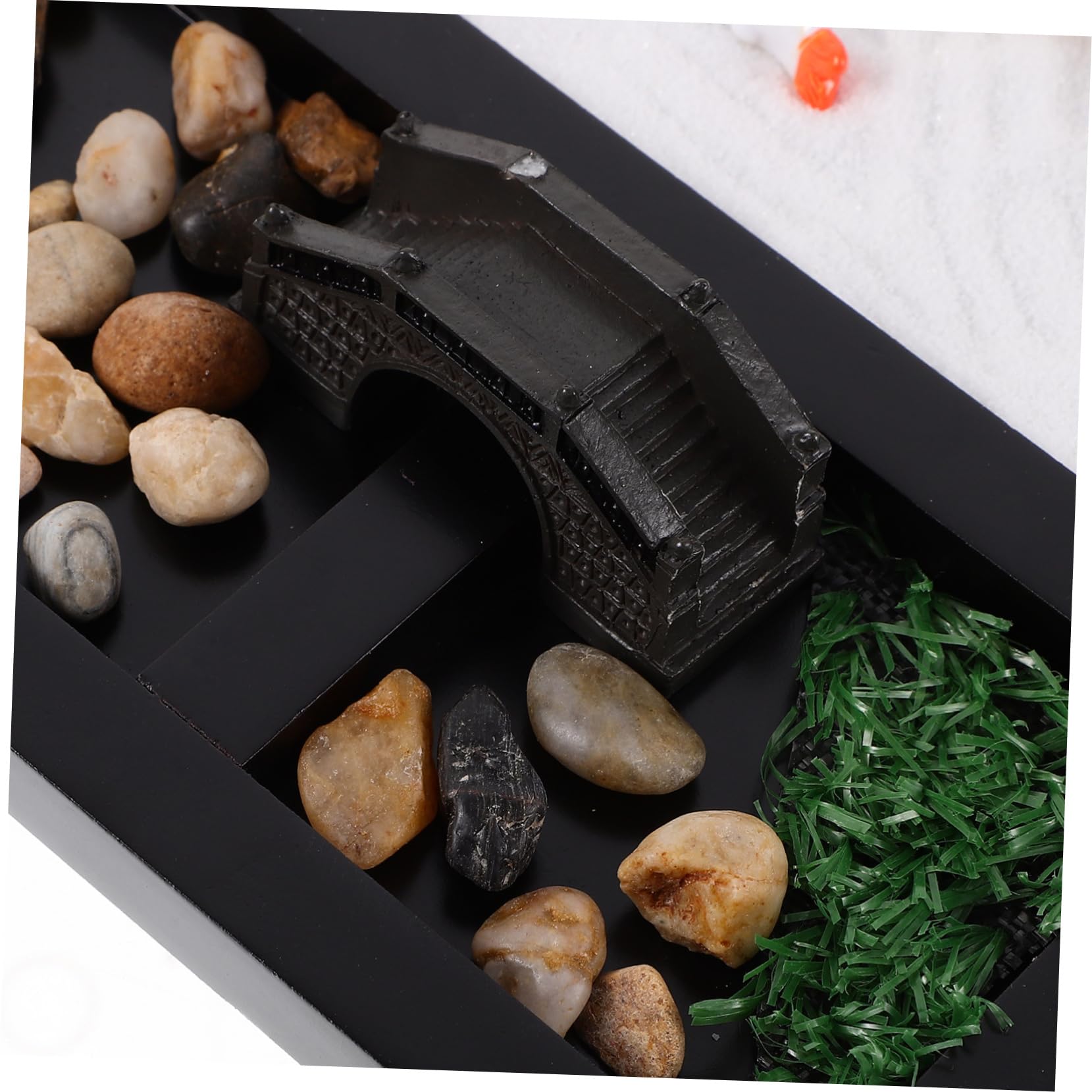 Totority Ocean Scene Zen Garden Miniature Landscape for Desktop DIY Decorative Sandbox