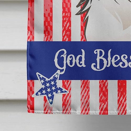 Vista 179 de Caroline's Treasures BB2171GF American Flag and Border Collie Garden Flag Mailbox Flag Decorative Yard Flag Banner Outside Patio Artwork Yard Flower