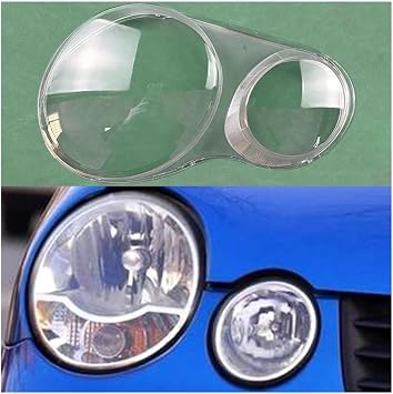 Headlight Cover Compatible For VW Polo 2002-2005 Headlamp Shell Transparent Lampshade Plexiglass Replace LensRight