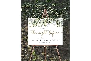 The Night Before Welcome Sign: Your Wedding Welcome, Rehearsal, and Home Decor Solution #01