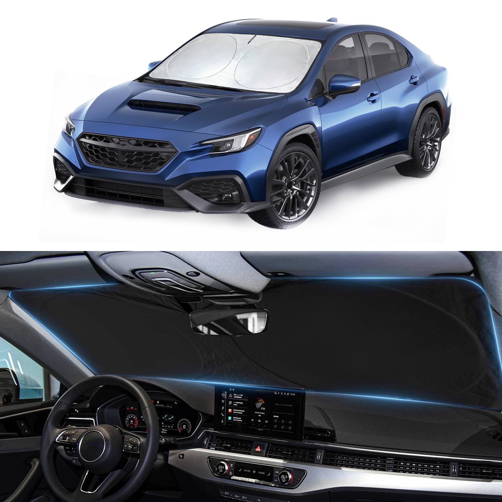 Windshield Sun Shade for 2017-2023 Subaru Impreza WRX Sedan Impreza WRX