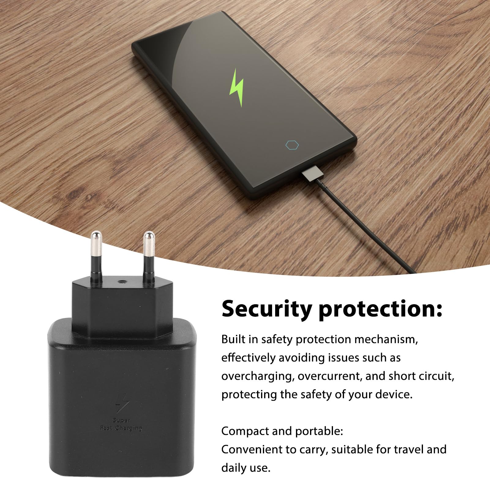 45W USB C Super Szybkie ładowanie Typu C, Szybkie ładowanie Blok ładowania ściennego Telefonu z Systemem Android do S23 Ultra/S23/S23+/S22/S22