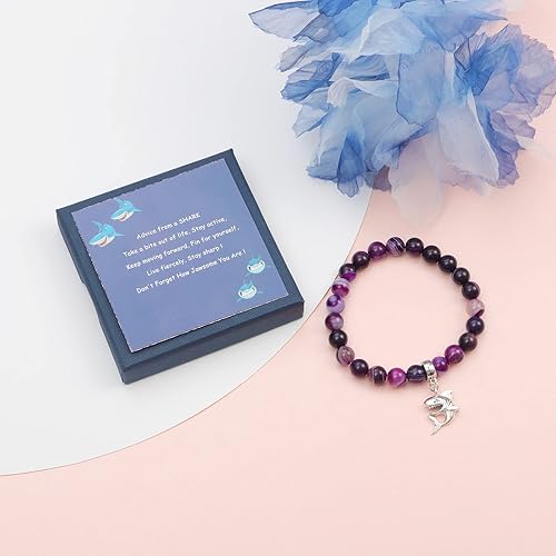 Miniatura 2 de Pulsera de tiburón, espíritu de tiburón, regalo de animales para amantes de tiburones, dije de tiburón, regalo de animales de océano, regalo de