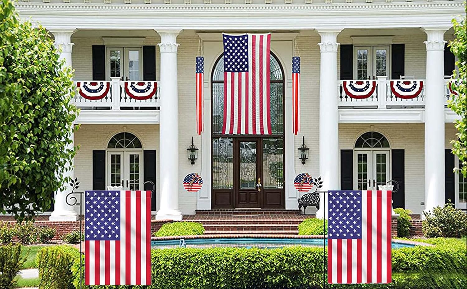 American Flag Garden Flag US Double-Sided Flag 4th of July Yard Outdoor Decorations