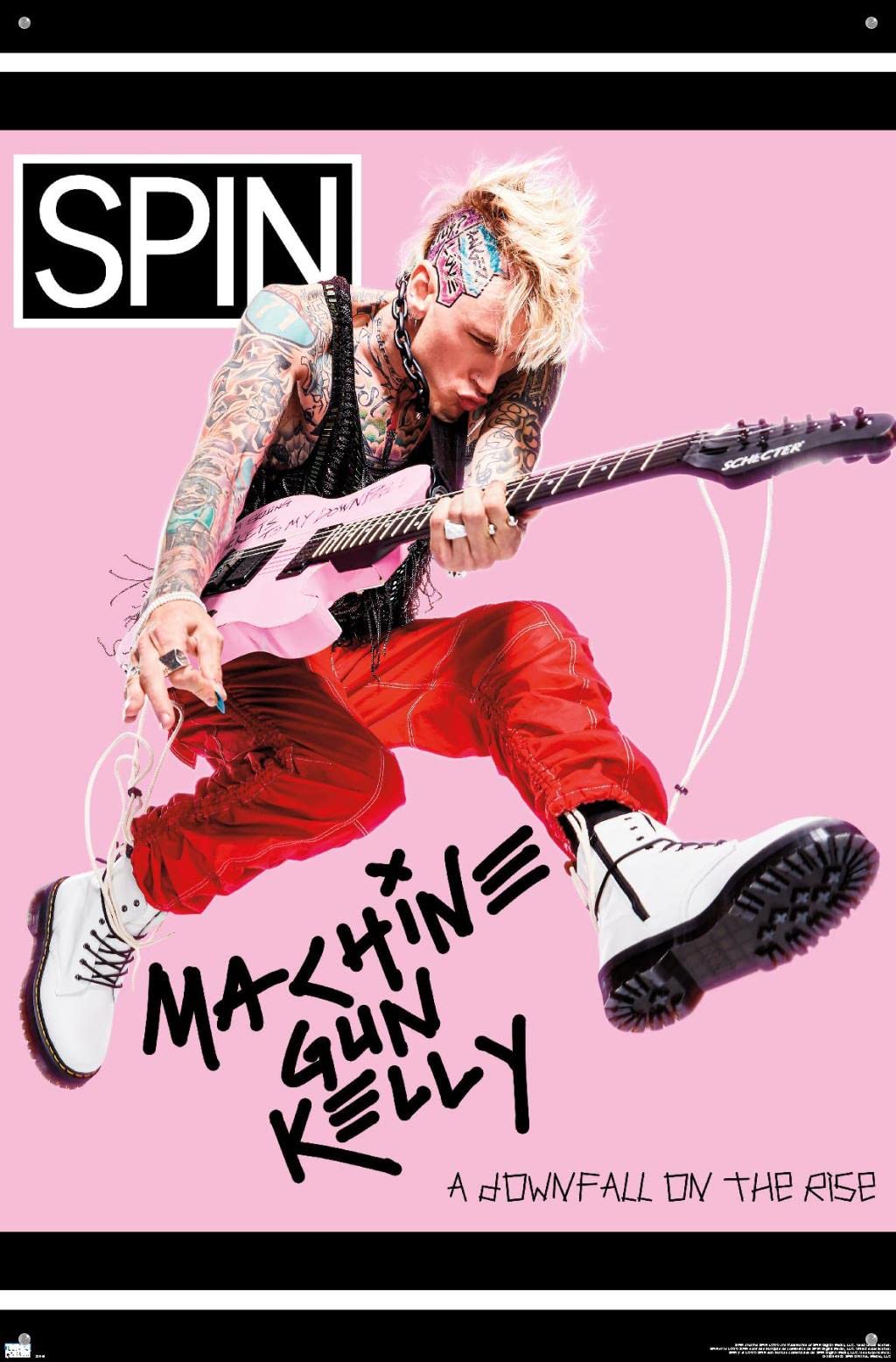マシーンガンケリー絵 Machine Gun Kelly Art Amazon.com: SPIN Magazine - Machine Gun Kelly 20 Wall Poster with