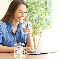 Vista 4 de EXCEART Almohadillas de algodón Soporte para hisopos de algodón Dispensador de almohadilla de algodón Estuche de almacenamiento de hisopos