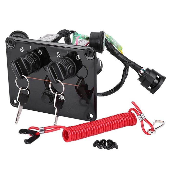 Buy Dual Engine Key Switch Panel, Key Switch Panel Assembly 12V