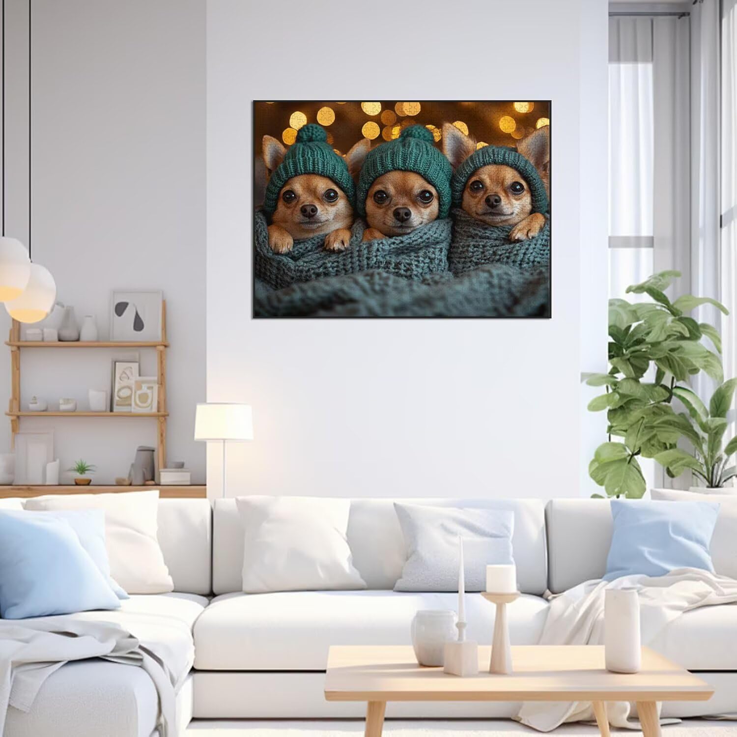 Puzzle 5000 elementów dla dorosłych, puzzle 3D, motyw psa, drewniane puzzle, N-205