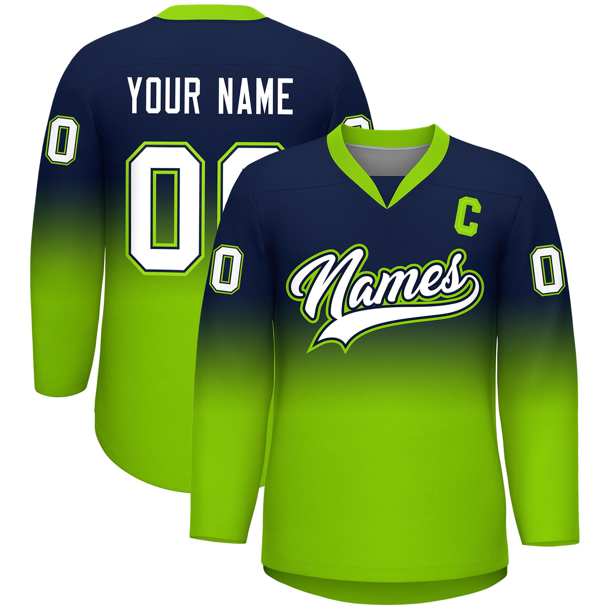 KXK Personalized V-Neck Hockey Jerseys for Men Youth,Custom Hockey Uniform Stitched or Printed Name Number Logo