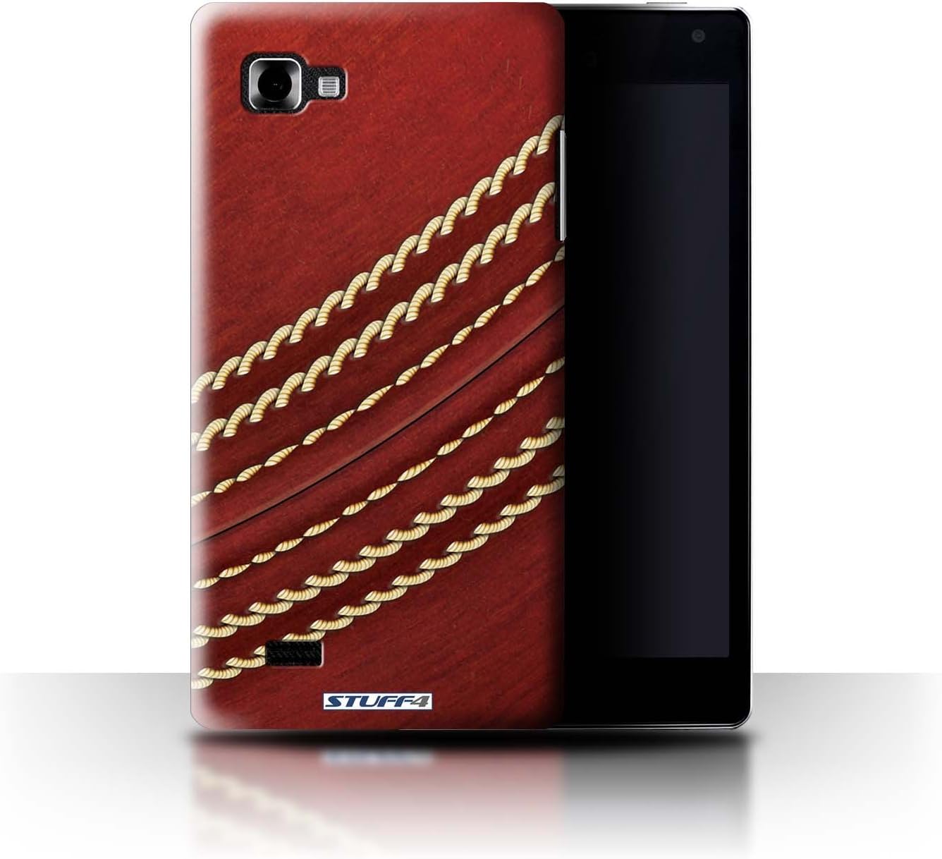 Phone Case for LG Optimus 4X HD P880 Sports Balls Cricket Transparent Clear Ultra Slim Thin Hard Back Cover