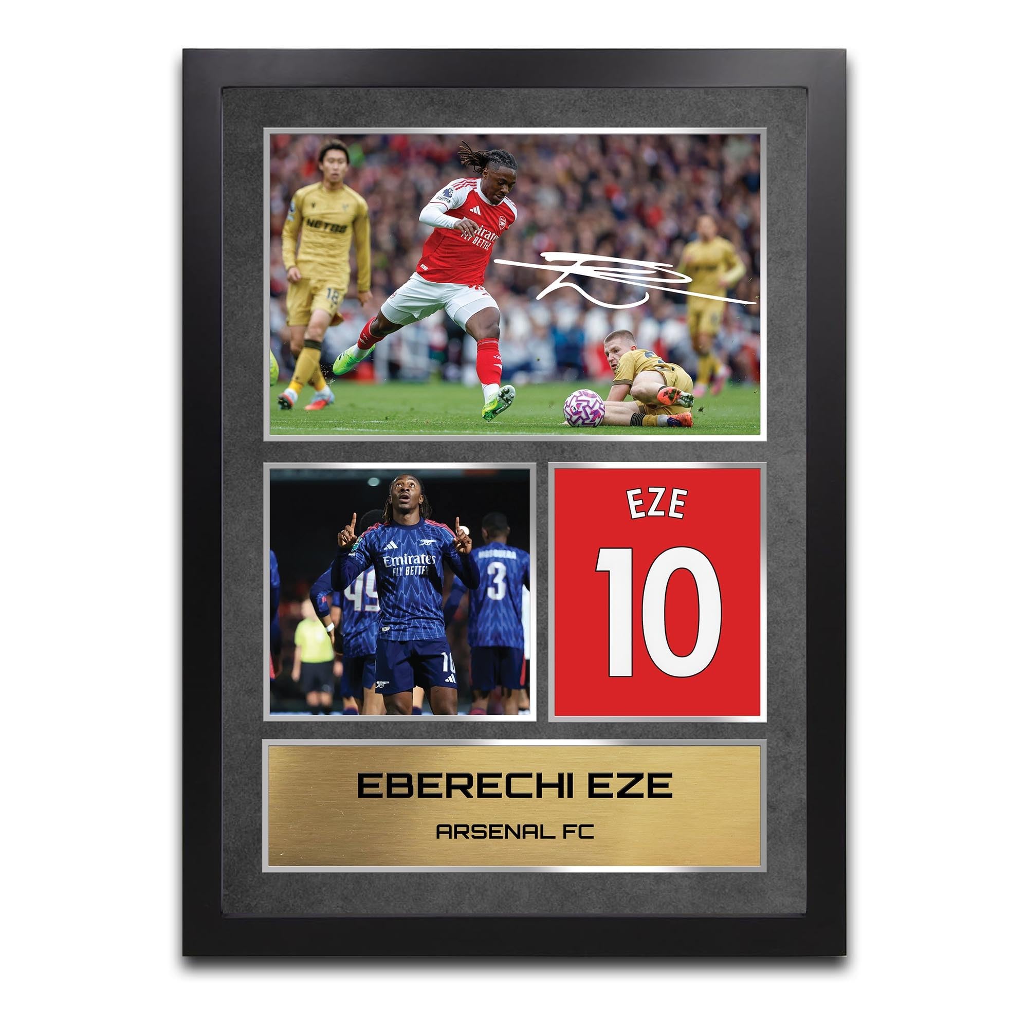Eze Arsenal Signed Framed - Autograph Print Football Memorabilia A4 Framed