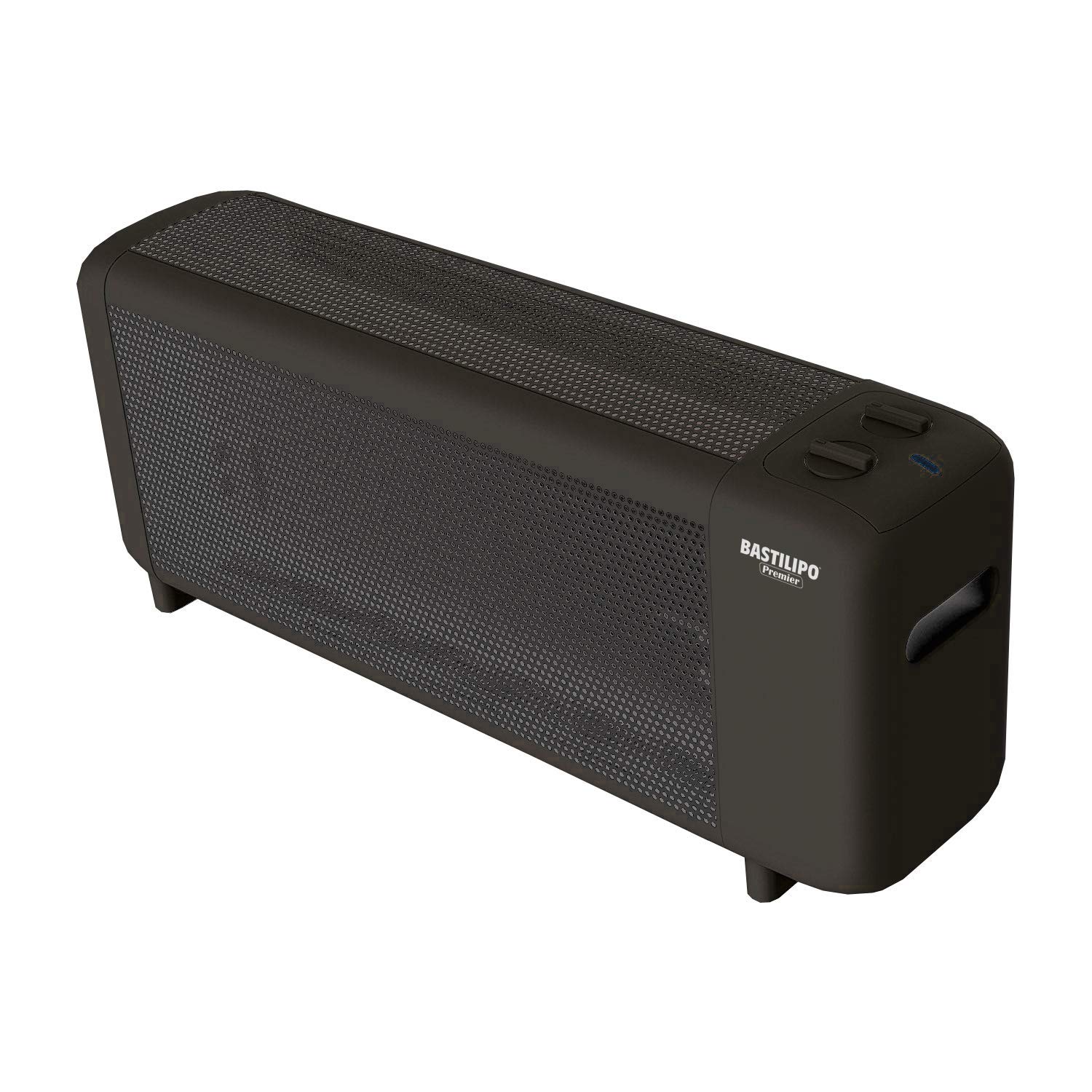 Bastilipo - PRC-1500N, Placa radiante de mica compacta, 750/W1500W, termostato, COLOR NEGRO