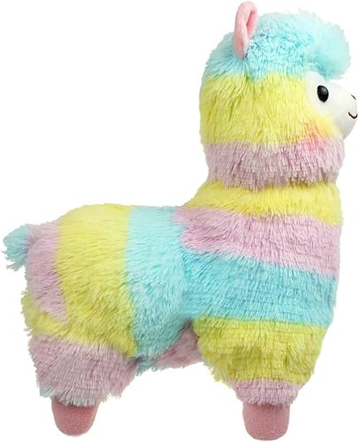 Miniatura 4 de Llama Rainbow para abrazar. Alpaca animal de peluche muñeco suave de 7 pulgadas. Juguete marioneta muñeca Día de San Valentín, cumpleaños, Navidad,