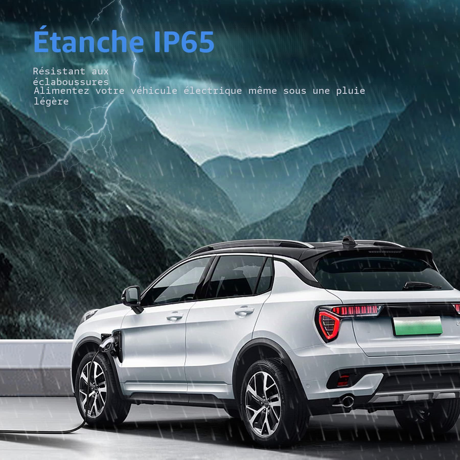 Câble de Recharge Voiture électrique Type 2, 22 KW, 32 A, 3 m | Recharge Triphasé , Type 2 à Type 2, pour VE et Hybrides Rechargeables ID.3, ID.4, Model 3, e-Tron, Zoe, i3, Leaf, e-Golf