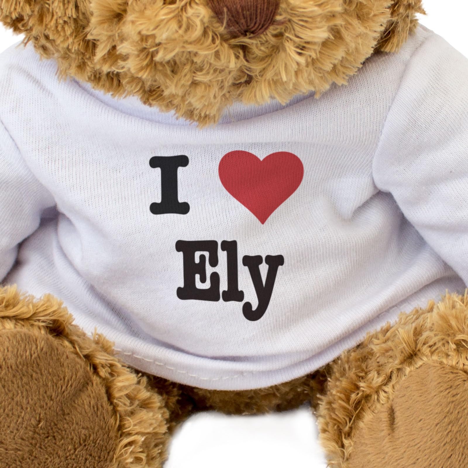I LOVE ELY - Teddy Bear - Cute Soft Cuddly Adorable - Gift Present, Brown - Image 3