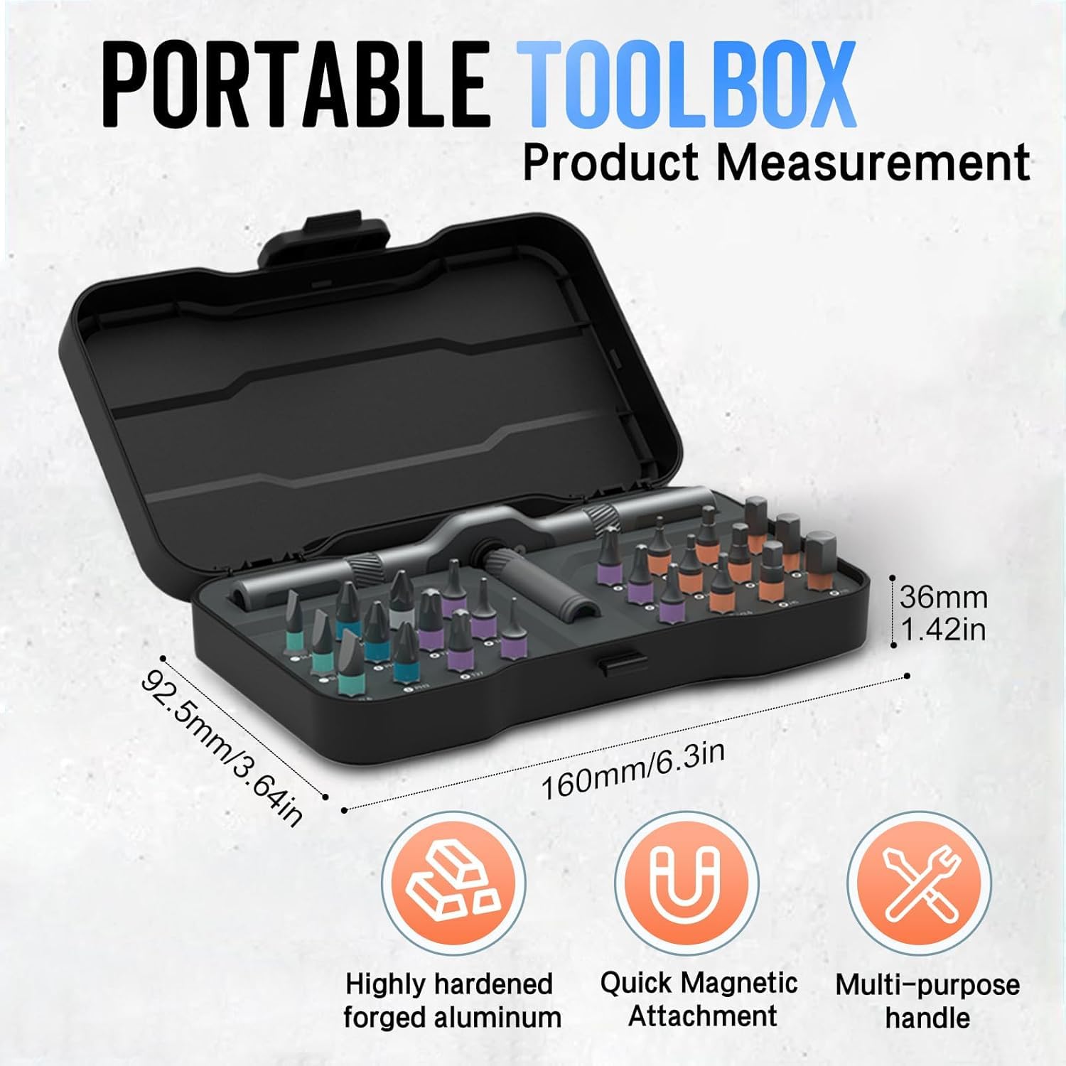 Destornillador de bricolaje 24 en 1, juego de destornilladores de llave de trinquete multiusos, multifuncional, extraíble, kit de destornilladores de precisión magnéticos