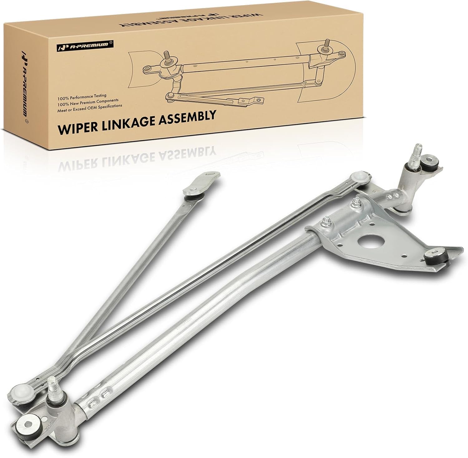 A-Premium Front Windshield Wiper Linkage Compatible with Ford Escape 2001-2006 & Mazda Tribute 2001-2006 & Mercury Mariner 2005-2006