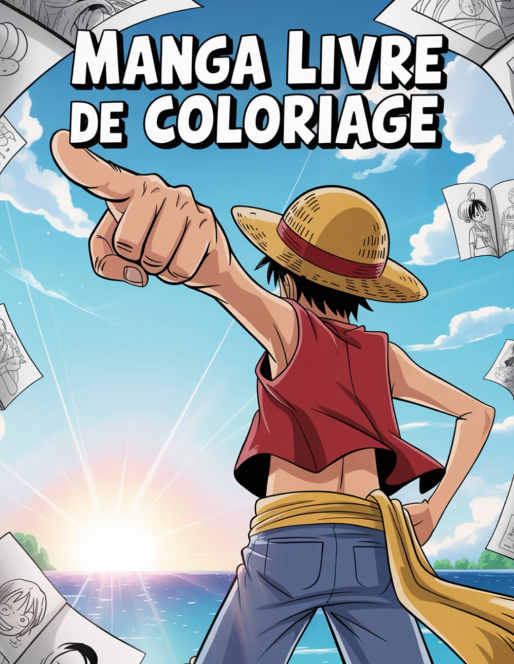 Manga Livre De Coloriage: Un livre de coloriage inspiré de l’univers anime – détente, art et imagination