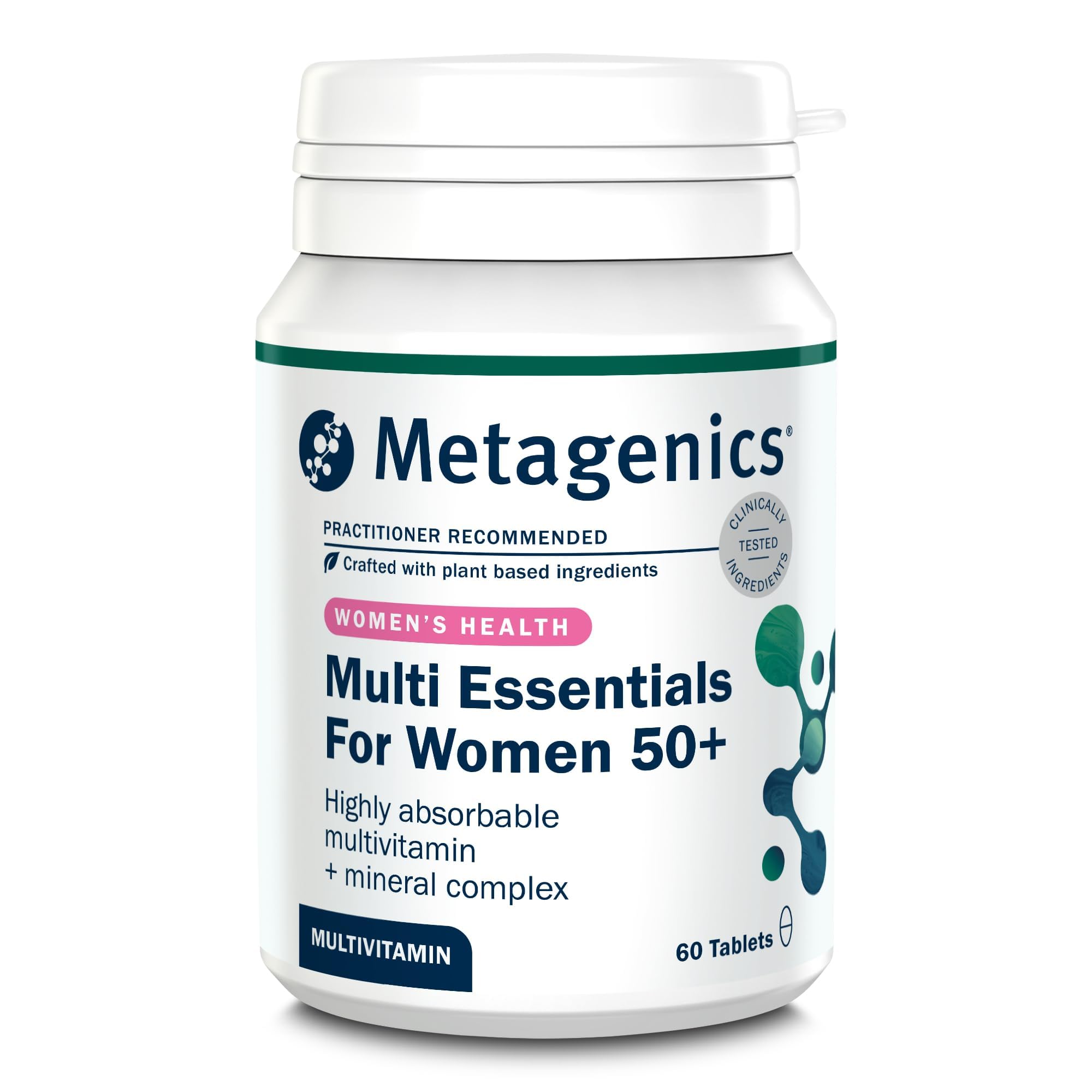 Metagenics Multi Essentials for Women 50+, 28 Vitamins & Minerals, 60 Tabs