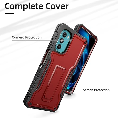 Miniatura 10 de ExoGuard Funda para Moto G 5G 2022, funda de goma a prueba de golpes de cuerpo completo viene con un protector de pantalla de vidrio templado y
