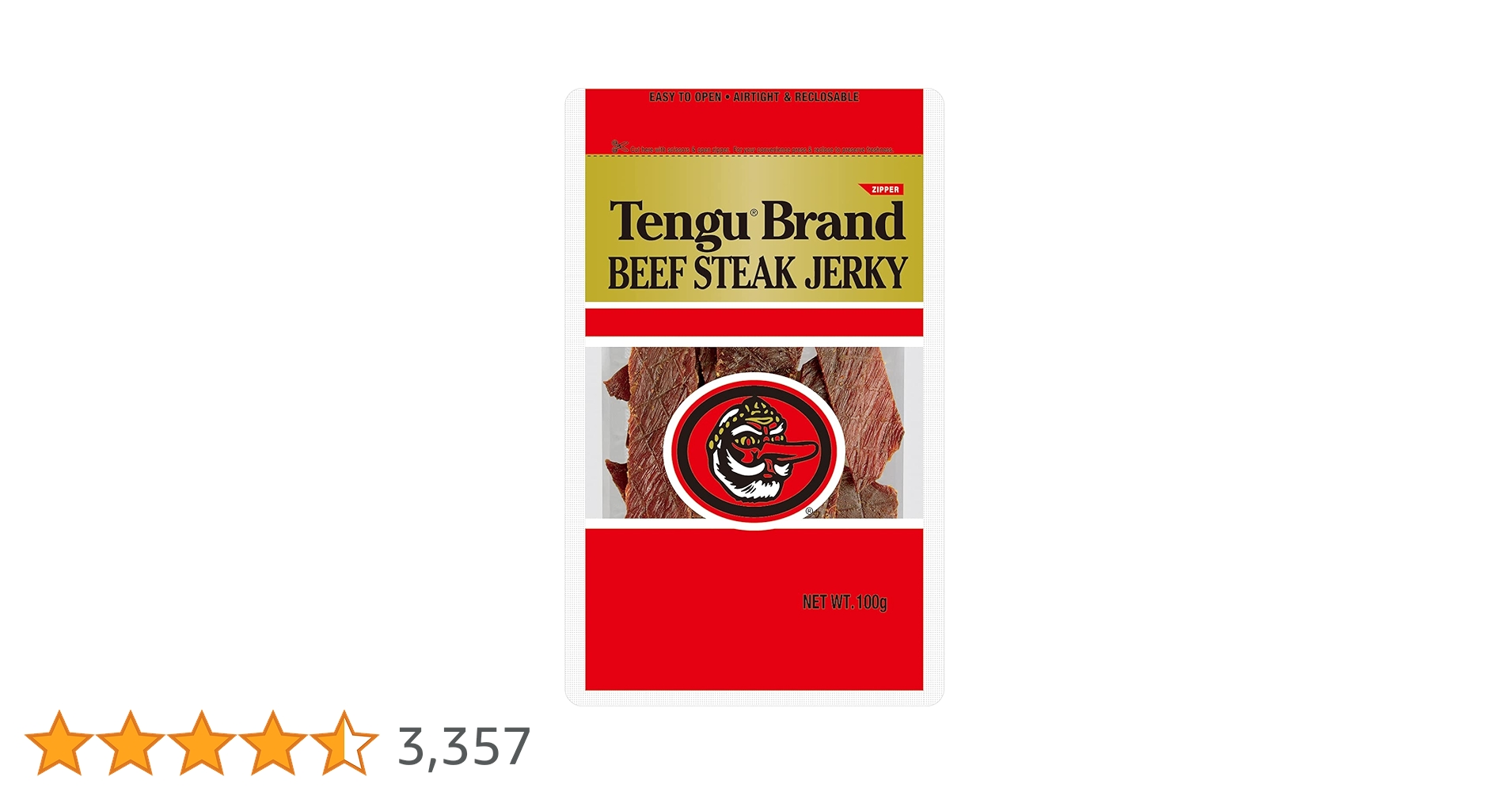 Tengu Brand Beef Steak Jerky 91g0こ Tengu Brand Beef Steak Jerky 91g0こ Amazon.co.jp: Tengu Beef