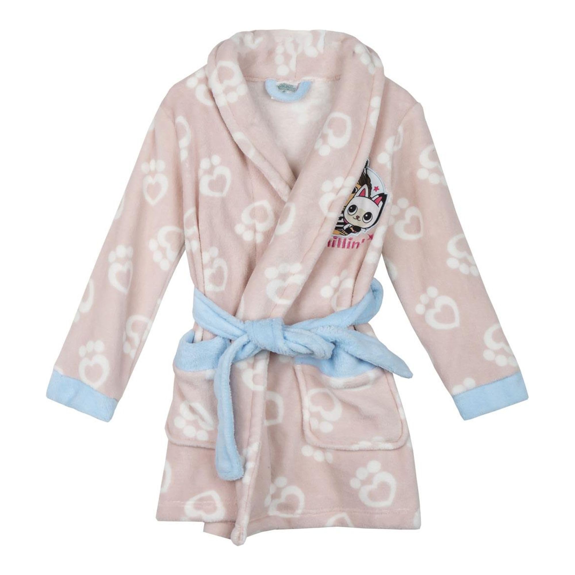 Cerdá Life's Little Moments Unisex Colour: Pink Coral Fleece Gabby's Dollhouse Dressing Gown Kids, 3 Years