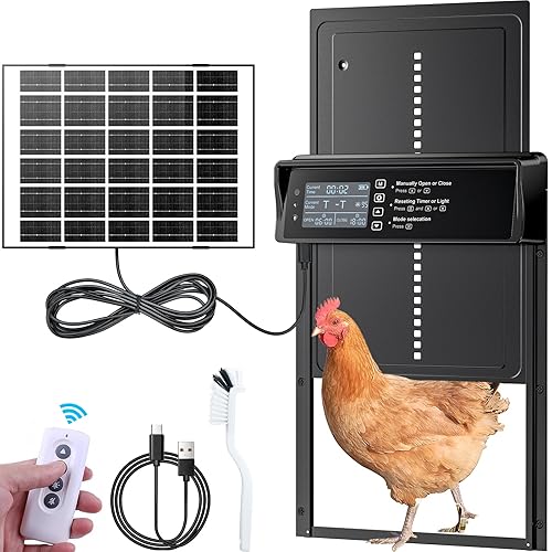 Porta per Pollaio Automatica,Porta Automatica Pollaio Solare,Porta Pollaio Automatica con