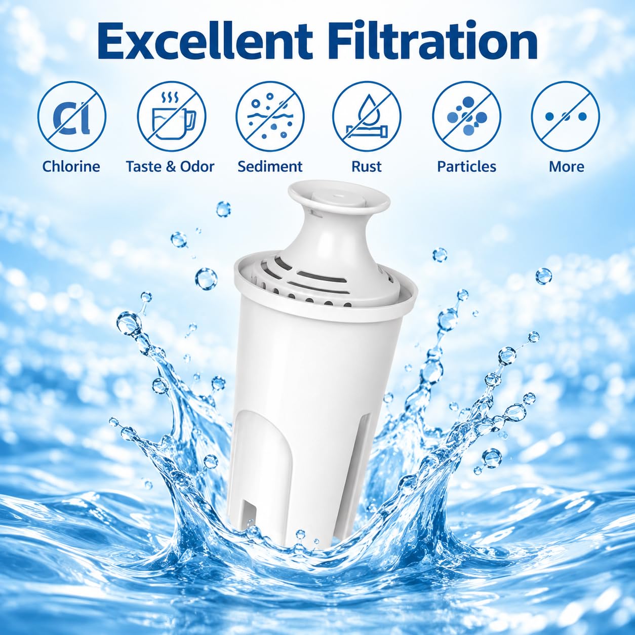 Cartuccia Filtro Acqua, per Brita Grand Caraffa Filtrante