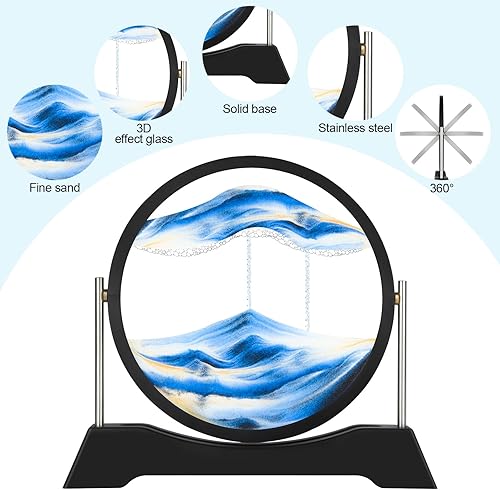 Miniatura 3 de Liangding Movimiento líquido de arte de arena en movimiento, pintura de arena de flujo 3D, decoración de arena movediza, alivio del estrés, imagen