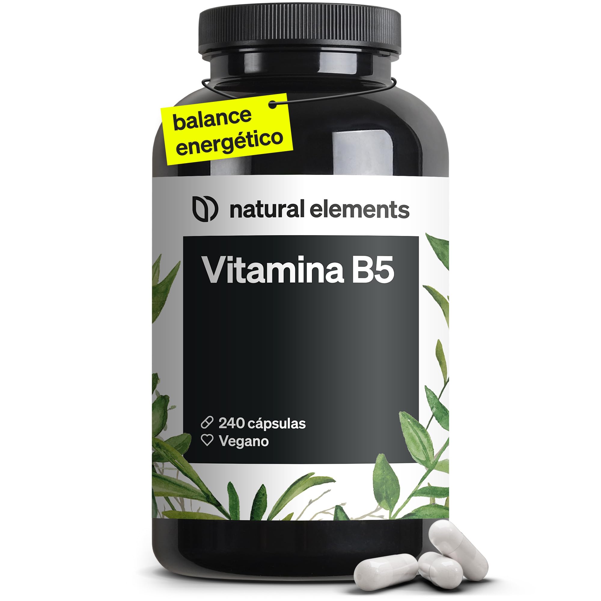 Vitamina B5 500mg - 240 Capsulas (8 Meses)