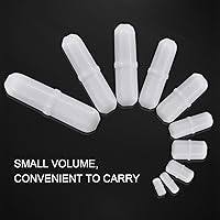 Vista 6 de 10pcs PTFE agitador magnético mezclador agitador barra spinbar color blanco