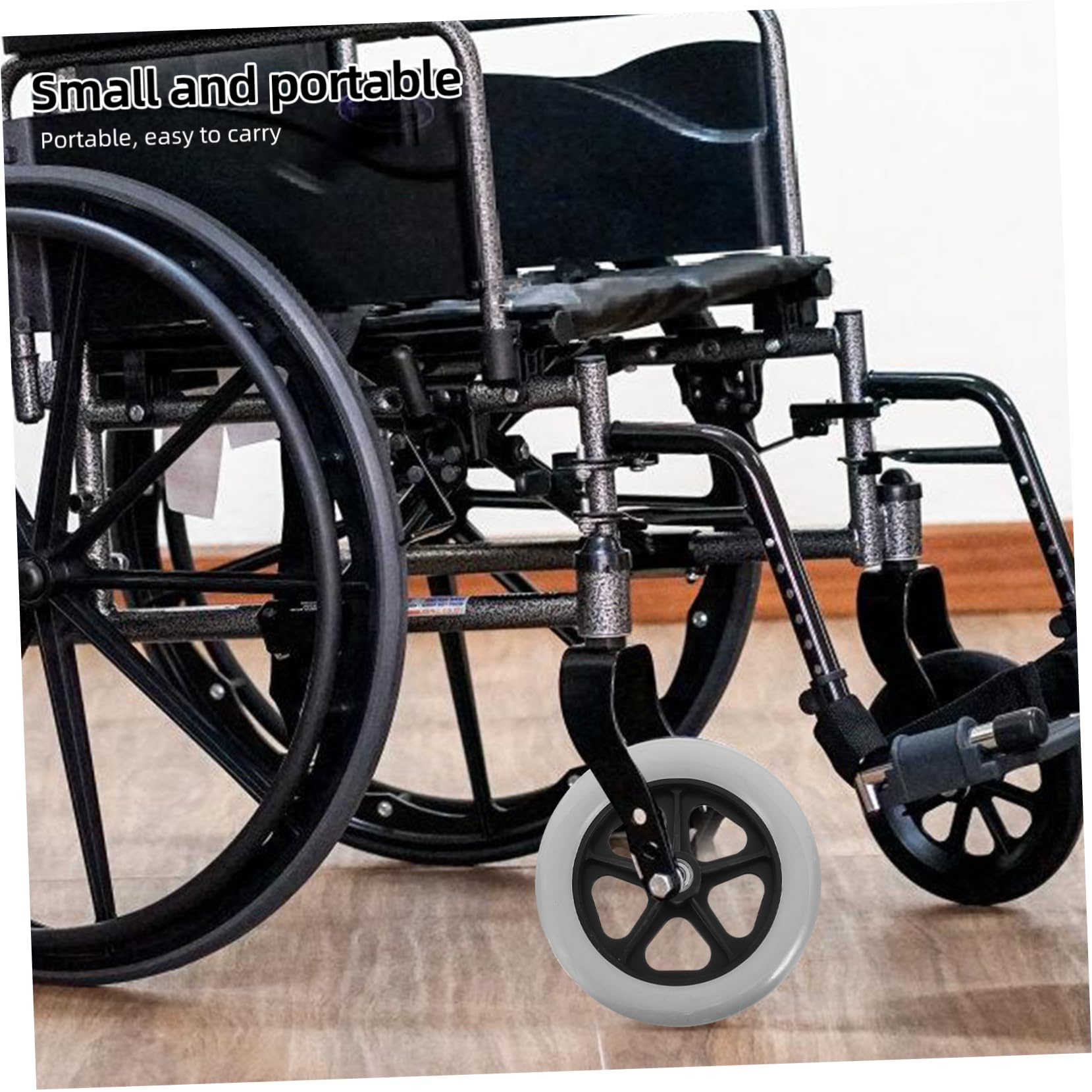 SHINEOFI 2 ruedas de repuesto resistentes para carrito de silla de ruedas