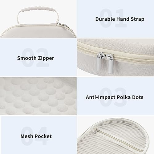 Miniatura 6 de Funda y estuche de silicona 3 en 1 para auriculares Apple Airpods Max, estuche duro para AirPods Max y funda para almohadillas Estuche y cubierta