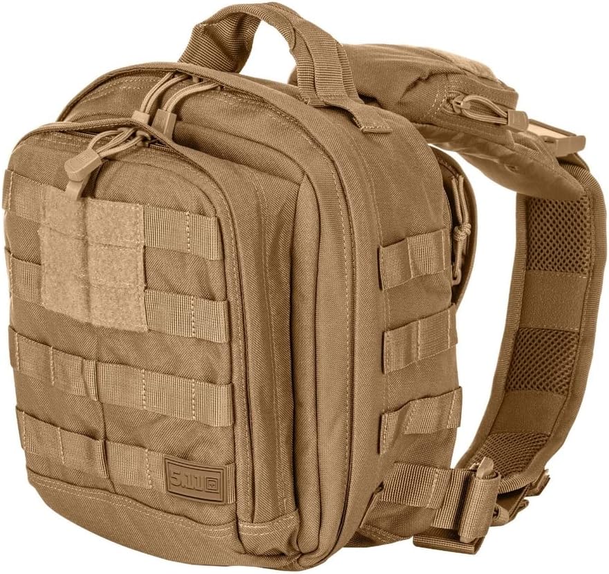 5.11 Tactical Rush Moab 6 Sling Pack Messenger Bag, Water-Resistant, Customizable Sling Bag, Style 56963