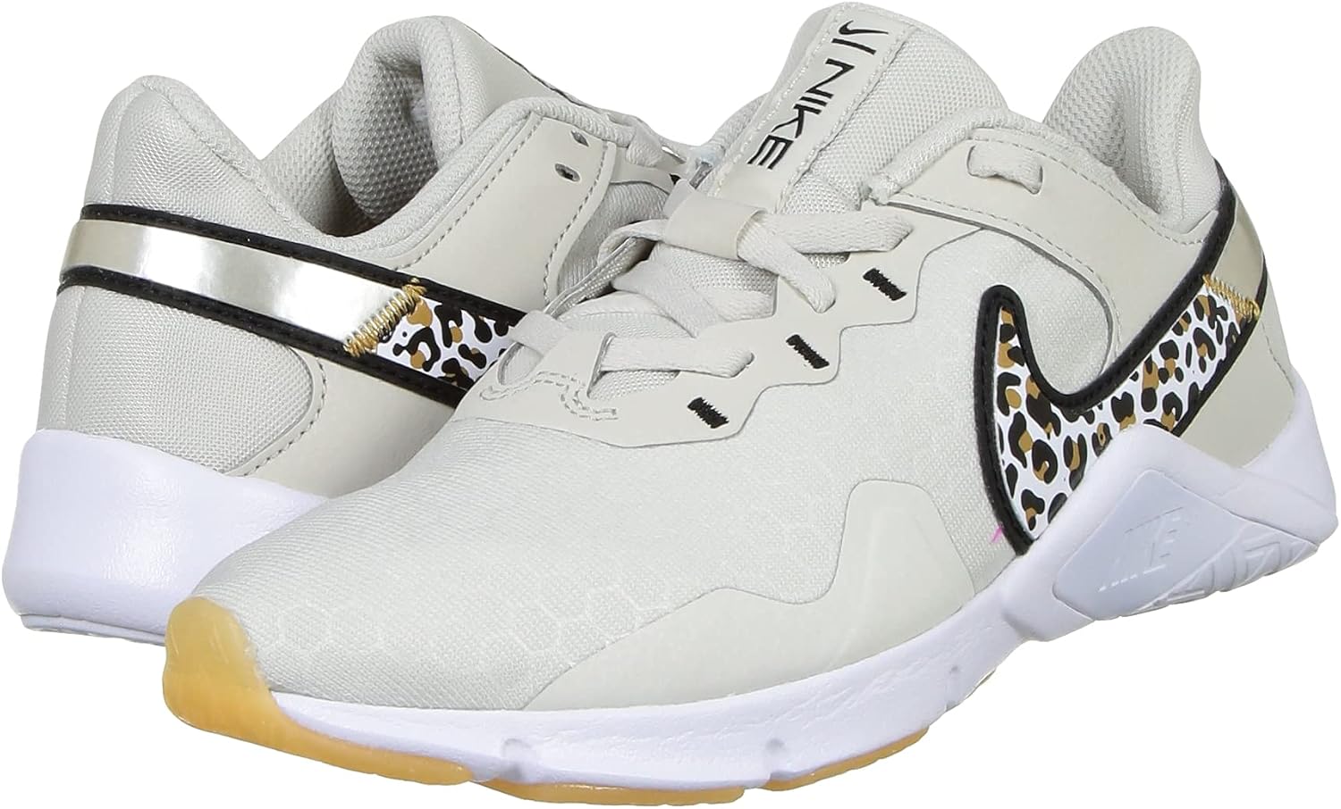 Nike Legend Essential 2 Women's Workout Shoes (CZ3668-017, Light Bone/Wheat/White/Black) Size 10.5
