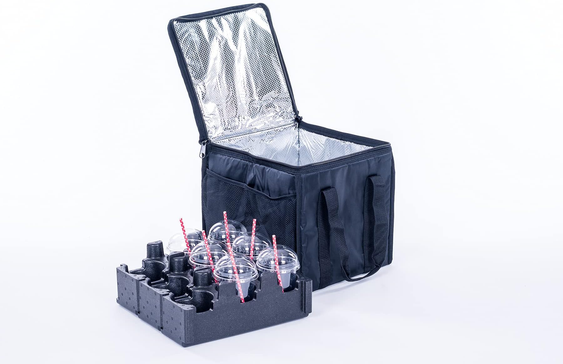 Drinks Delivery Bag for Hot or Cold Beverages with EPP cup holder for 9 cups