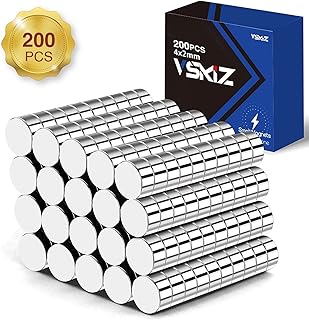 200P Refrigerator Magnets,4x2mm Rare Earth Magnets Small Neodymium Disc Magnet Mini Multi-Use Round Magnet for Crafts, DIY, Whiteboard, Kitchen, Office