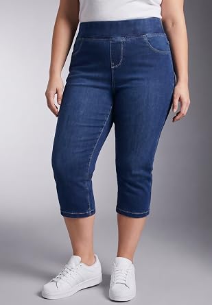 Avenue Butter Denim Pull On Crop Jean