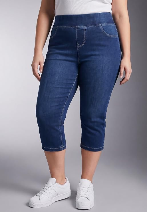 Avenue Butter Denim Pull On Crop Jean
