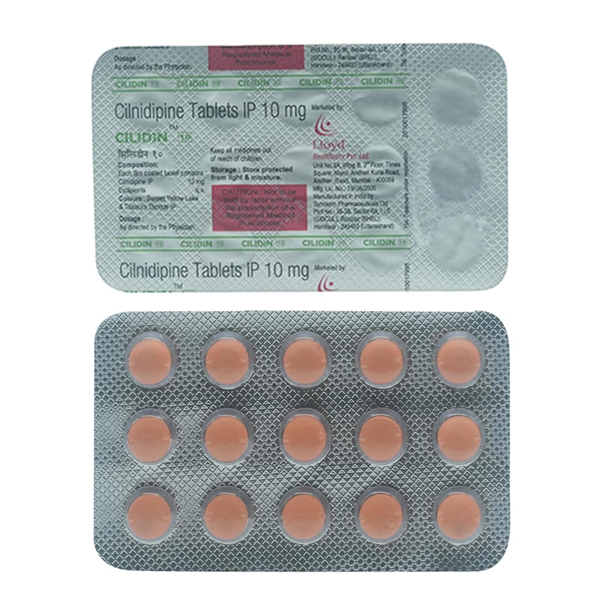 Cilidin 10 - Strip of 15 Tablets