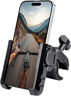 Ainiv Bike Phone Holder Black | Universell 360° styrhållare, mobiltelefonhållare cykel för 4,7–7 tum smartphone