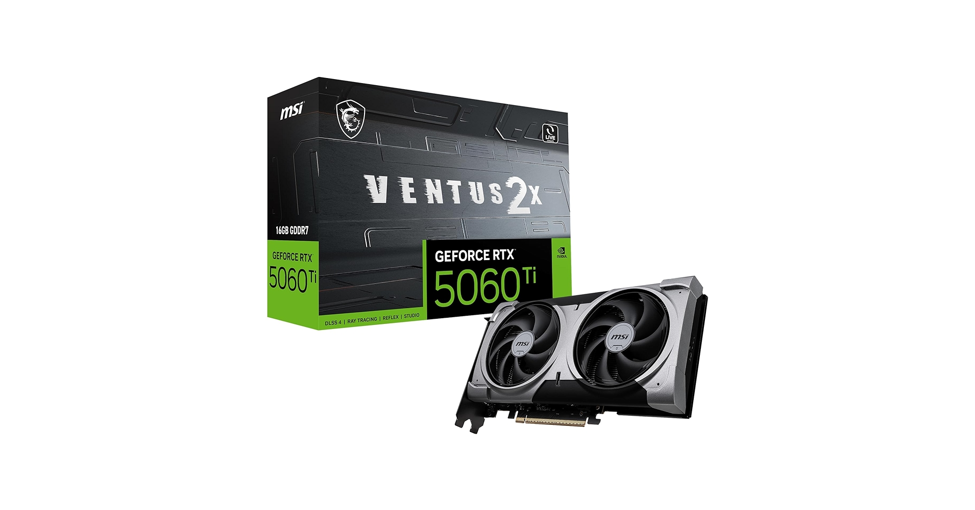 Amazon.com: MSI Gaming RTX 5060 Ti 16G Ventus 2X Plus Graphics